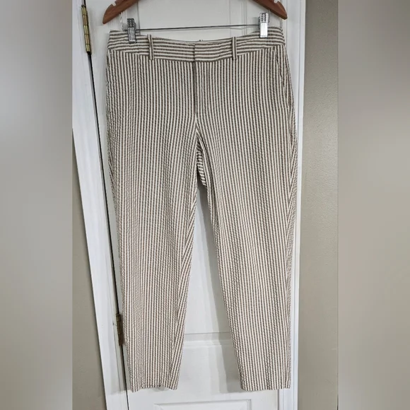 A New Day 100% Cotton Tan/White Striped Pants - Picture 11 of 11